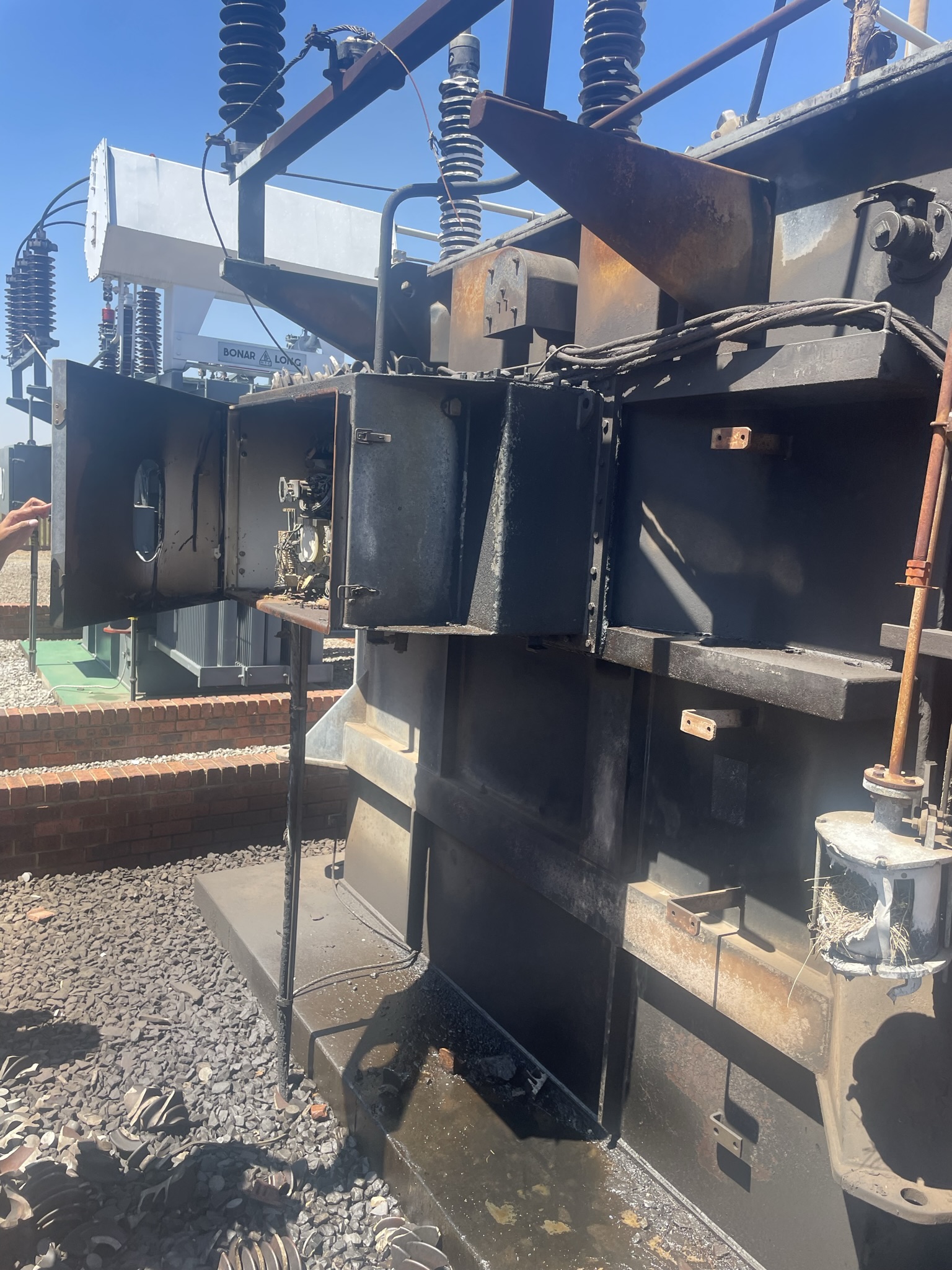 Restoration of burned transformer 5